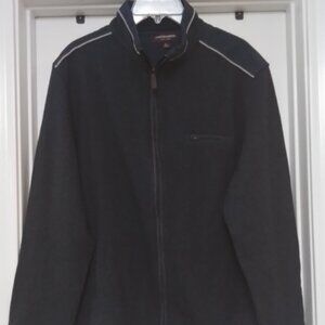 Johnston & Murphy Mock Neck Zip Up XL Navy